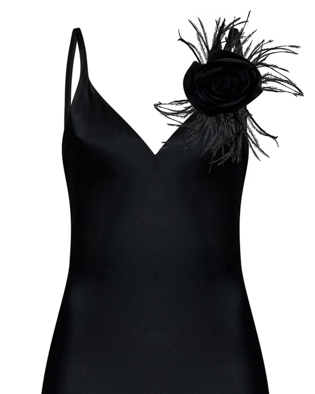 ROOM76 Black Long Silk Blend Sat