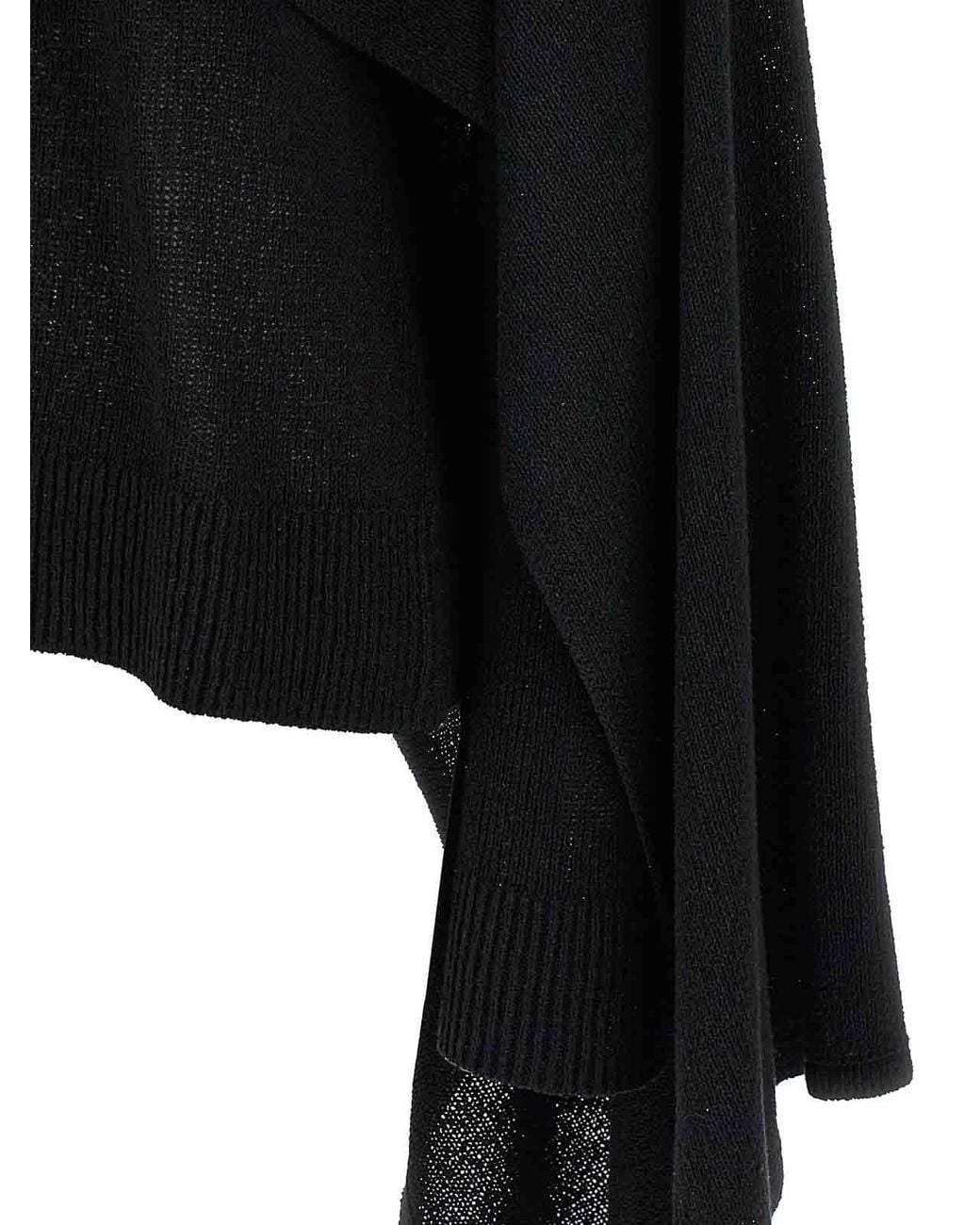 Totême Black Cape Jumper