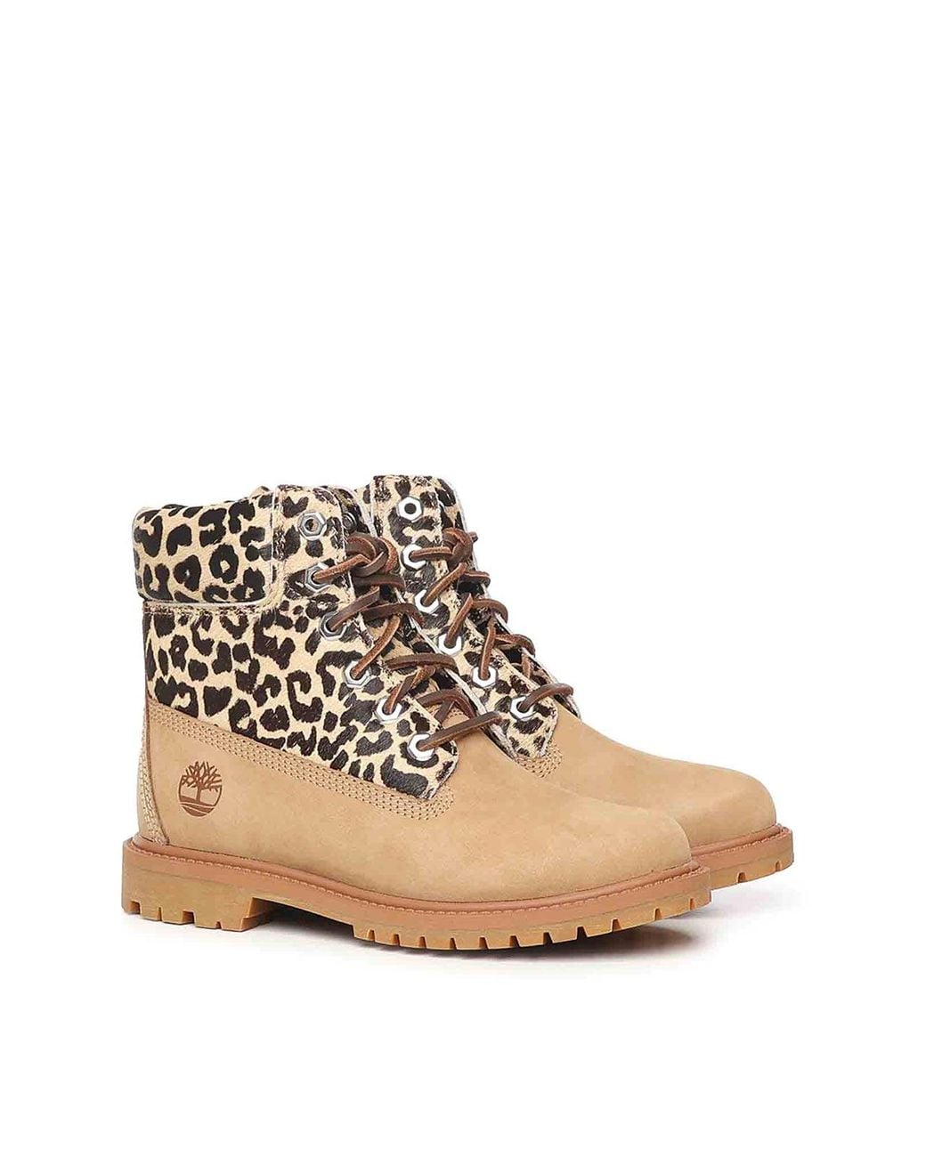 Timberland Natural Lace-Up Boots