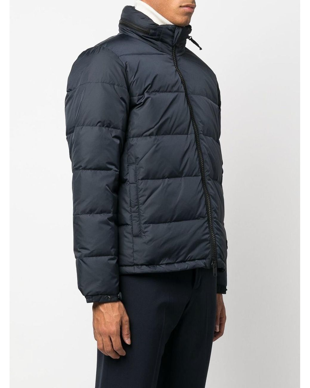 Aspesi Blue Nylon Puffer Jacket for men