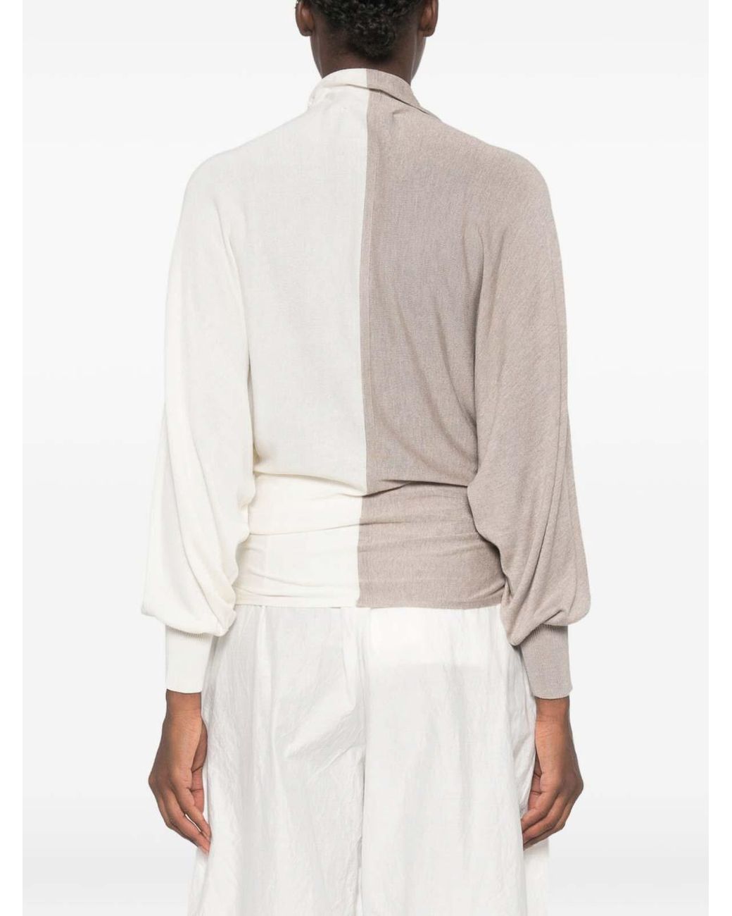 Jacquemus White And Turtleneck Sweater