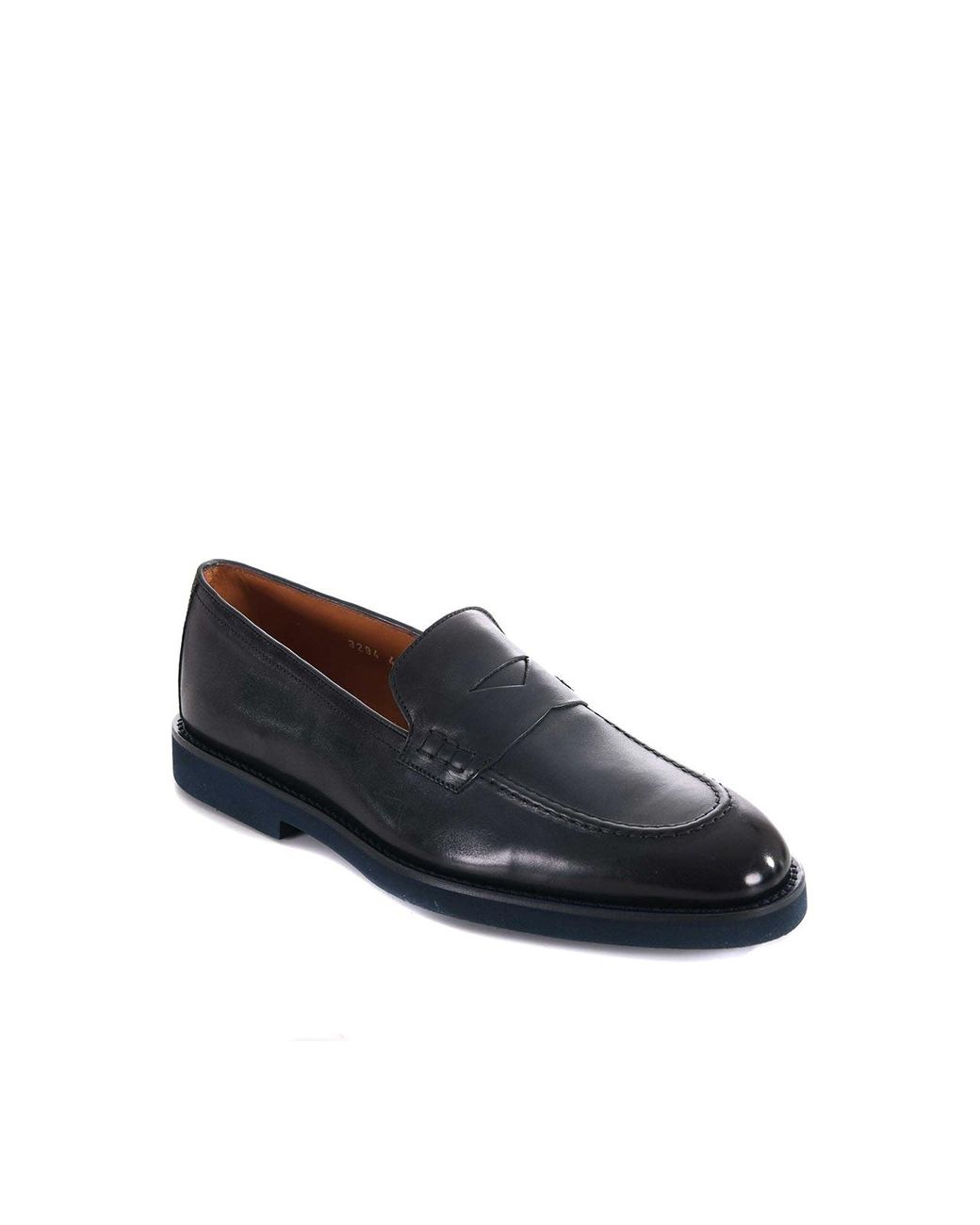 Doucal's Blue Doucals Leather Loafers for men