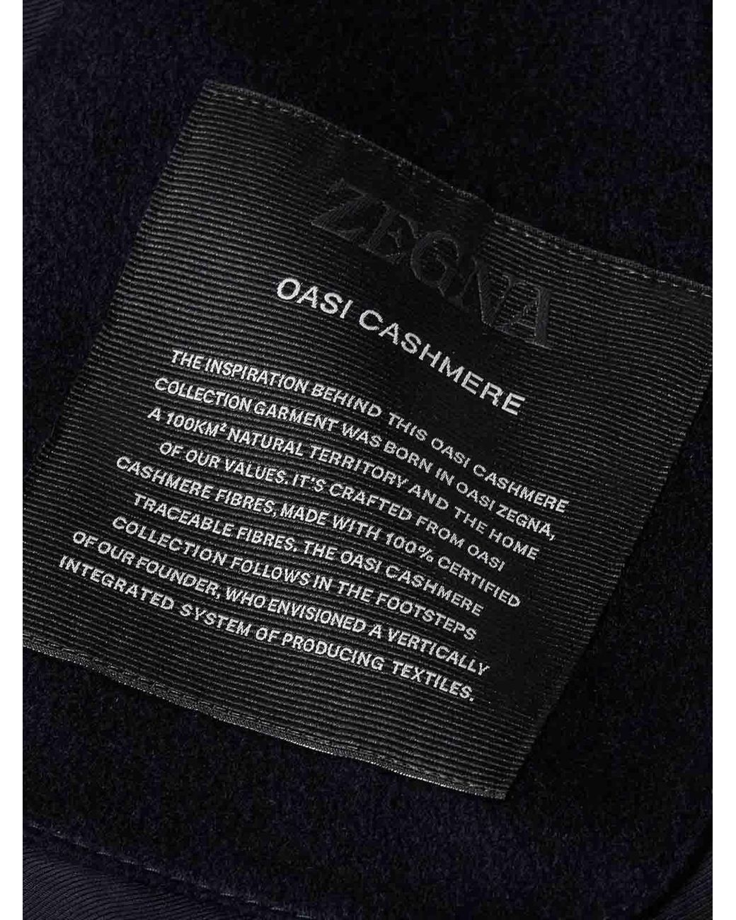 Zegna Blue Cashmere Oasis Jacket for men