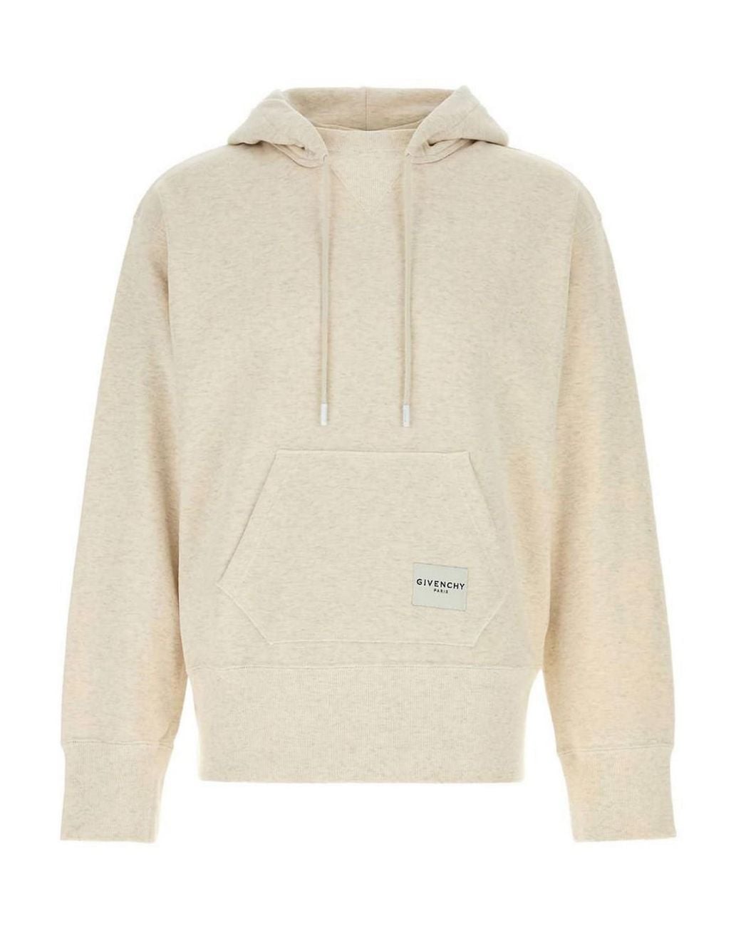 Givenchy White Drawstring Long-Sleeve Hoodie for men