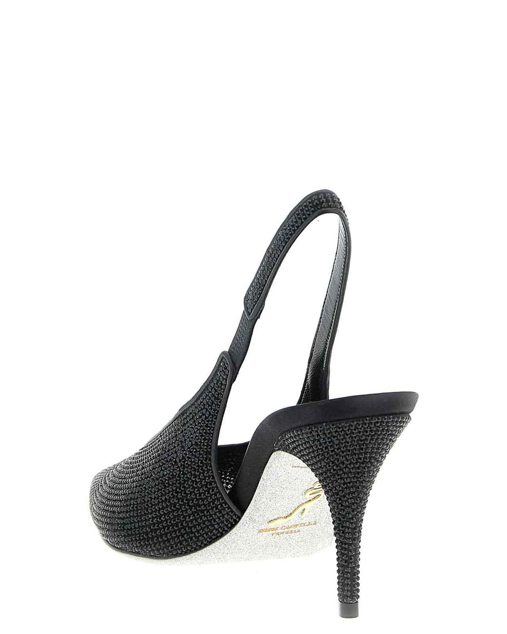 Rene Caovilla Black Jinny Slingback