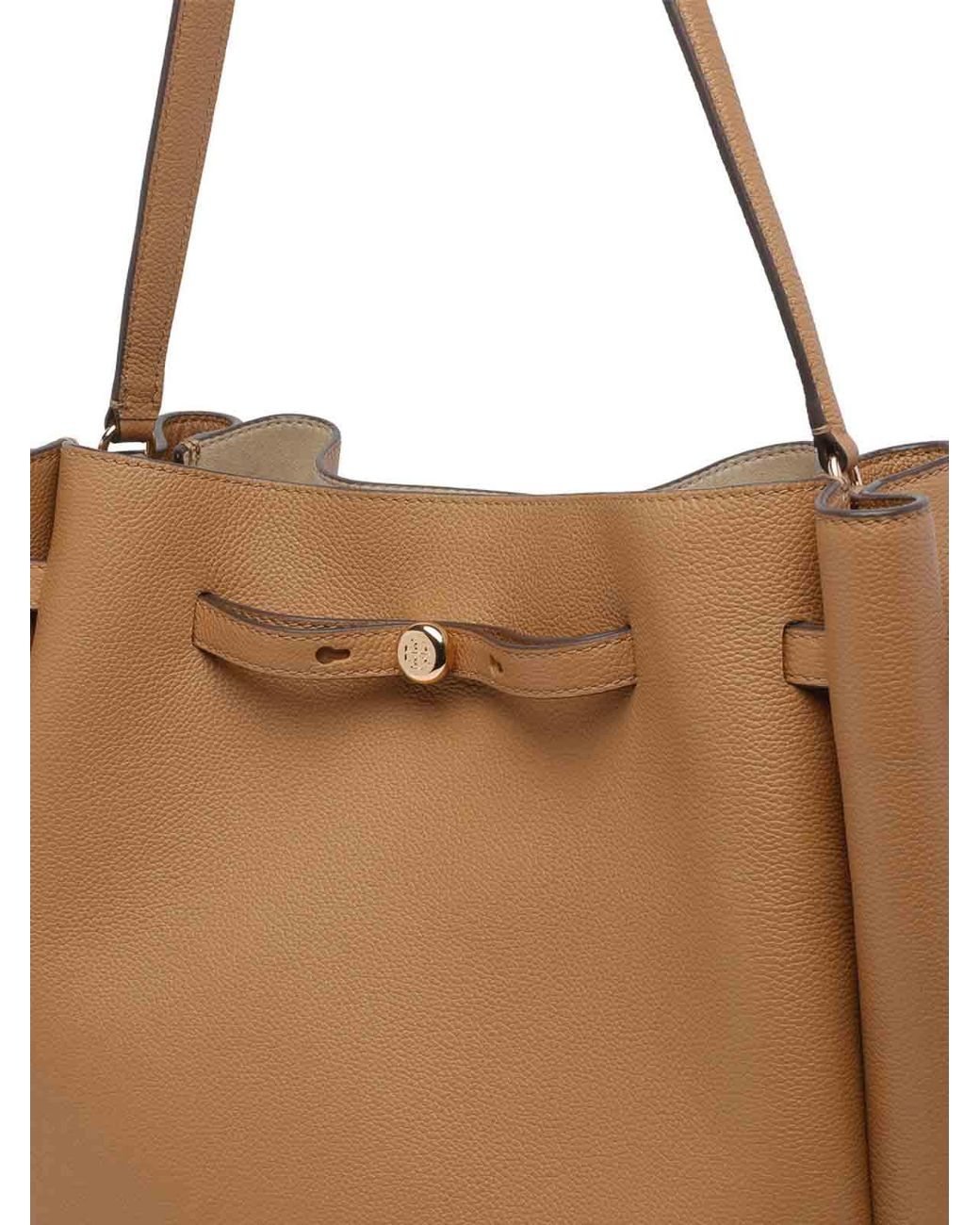 Tory Burch Brown Large Romy Bucket Bag