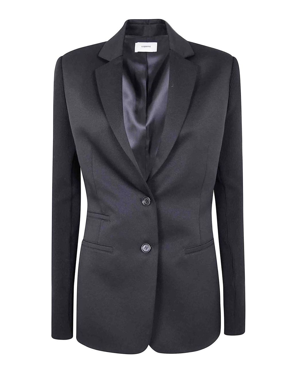 Coperni Black Hybrid Rib Jacket
