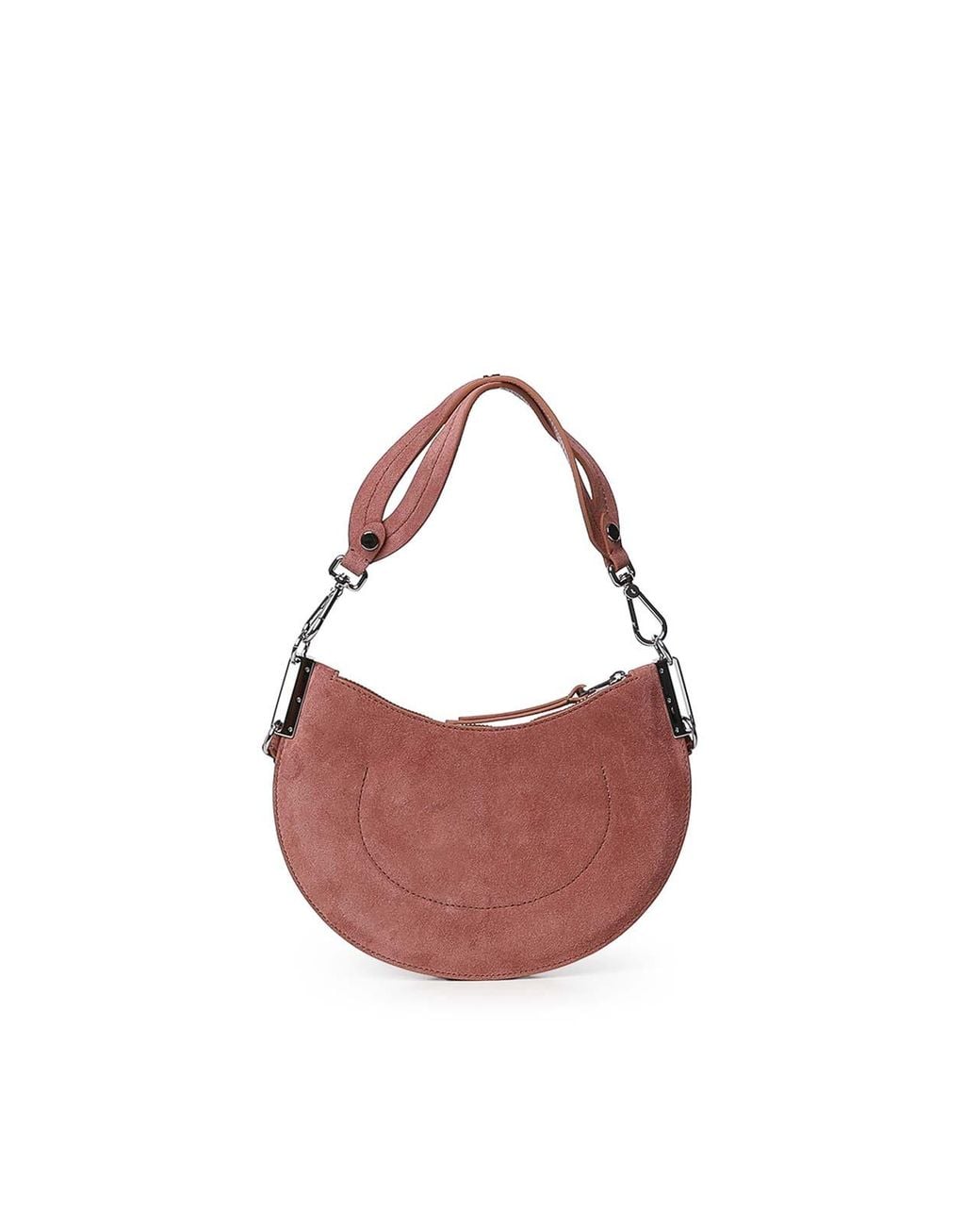 Coccinelle Pink Sunup Small Suede Bag