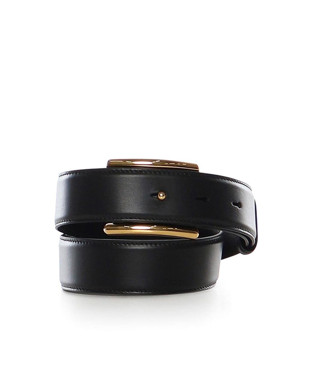Alaïa Black Curve Leather Belt