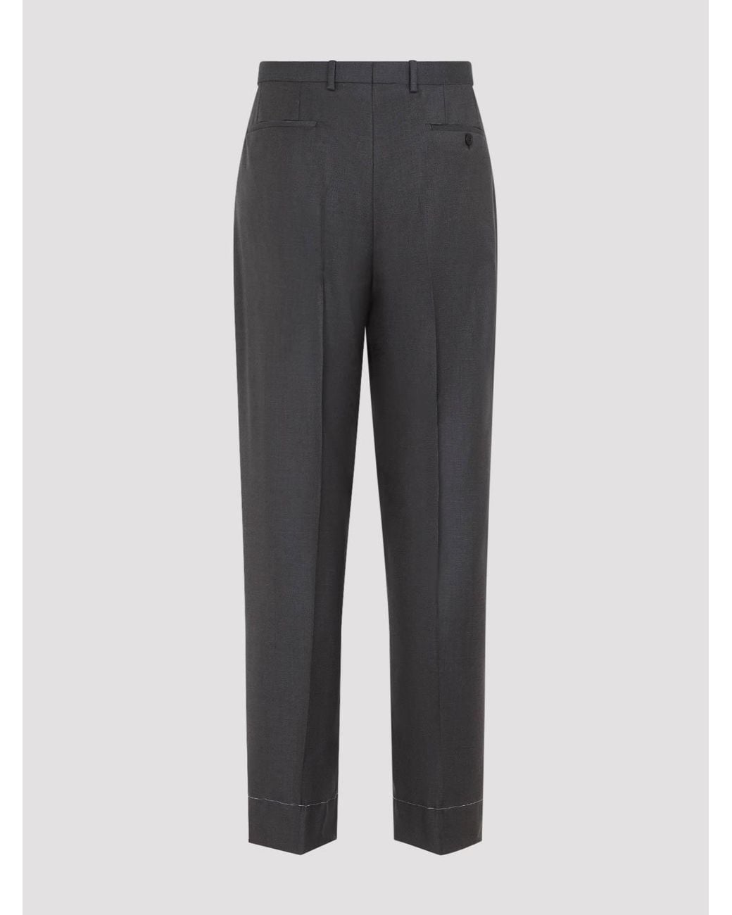 Brioni Gray Capri Trousers for men