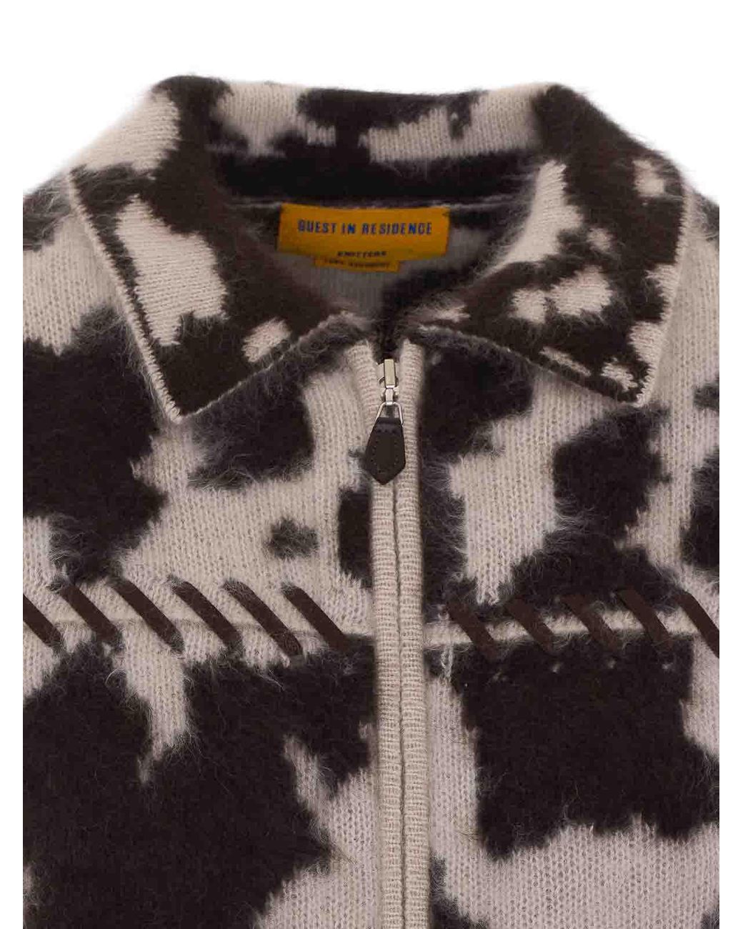 Guest In Residence Black Grizzly Cowhide Jacket