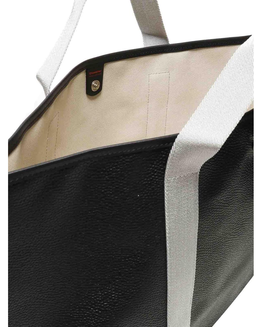 Herve Chapelier Black 615G09 Medium Tote Bag