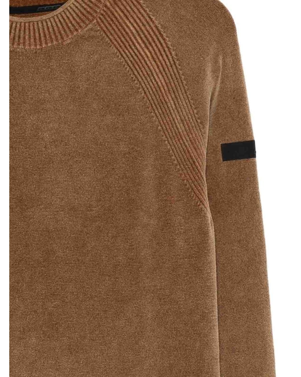 Rrd Brown Crew-Neck Sweater for men