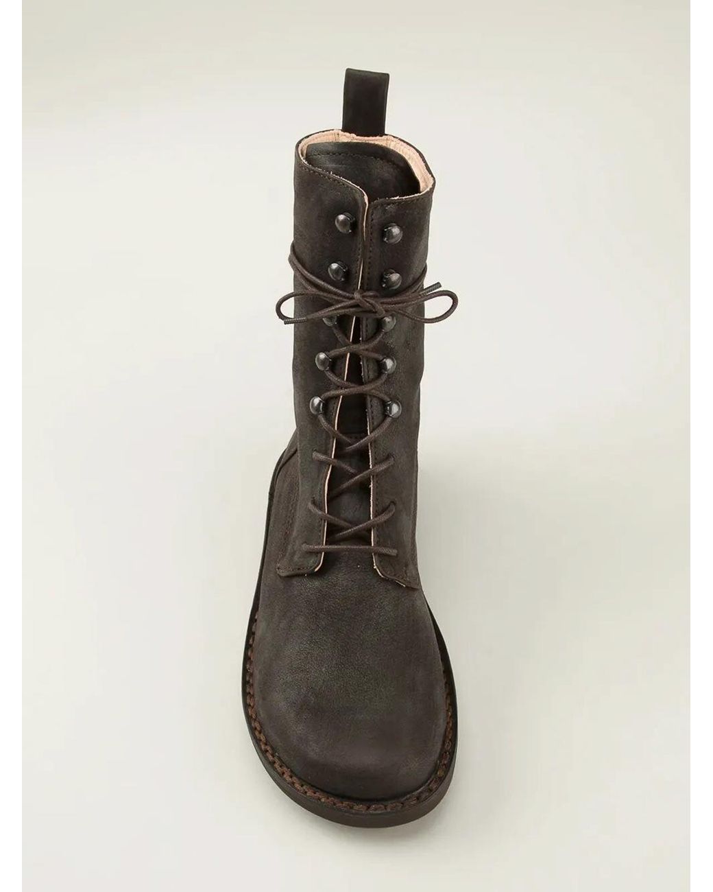 Trippen Black Lace Up Boots