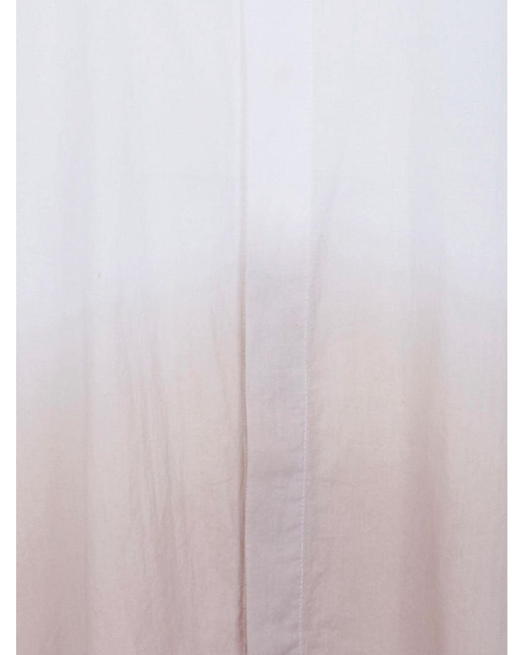 Maria Calderara White Shaded Cotton Muslin Shirt