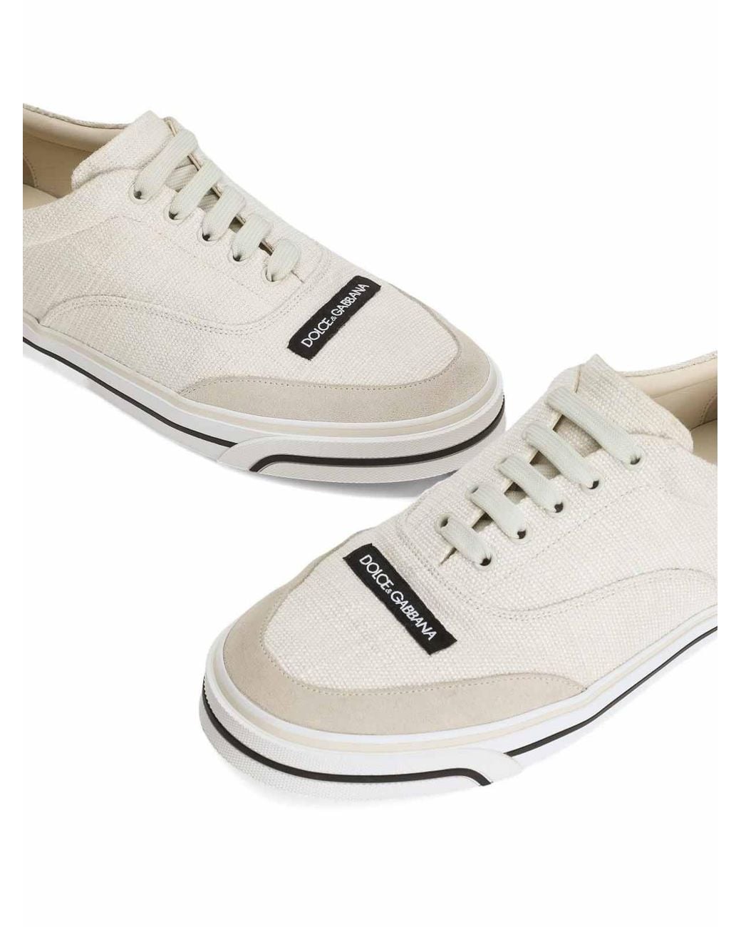 Dolce & Gabbana White Sailing Sneakers for men