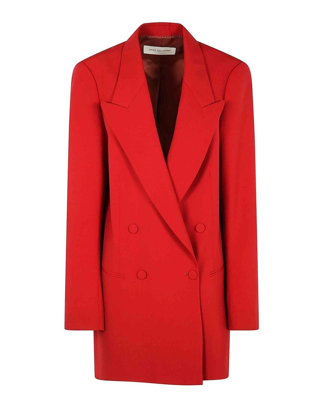 Dries Van Noten Red Blink Blazer Jacket