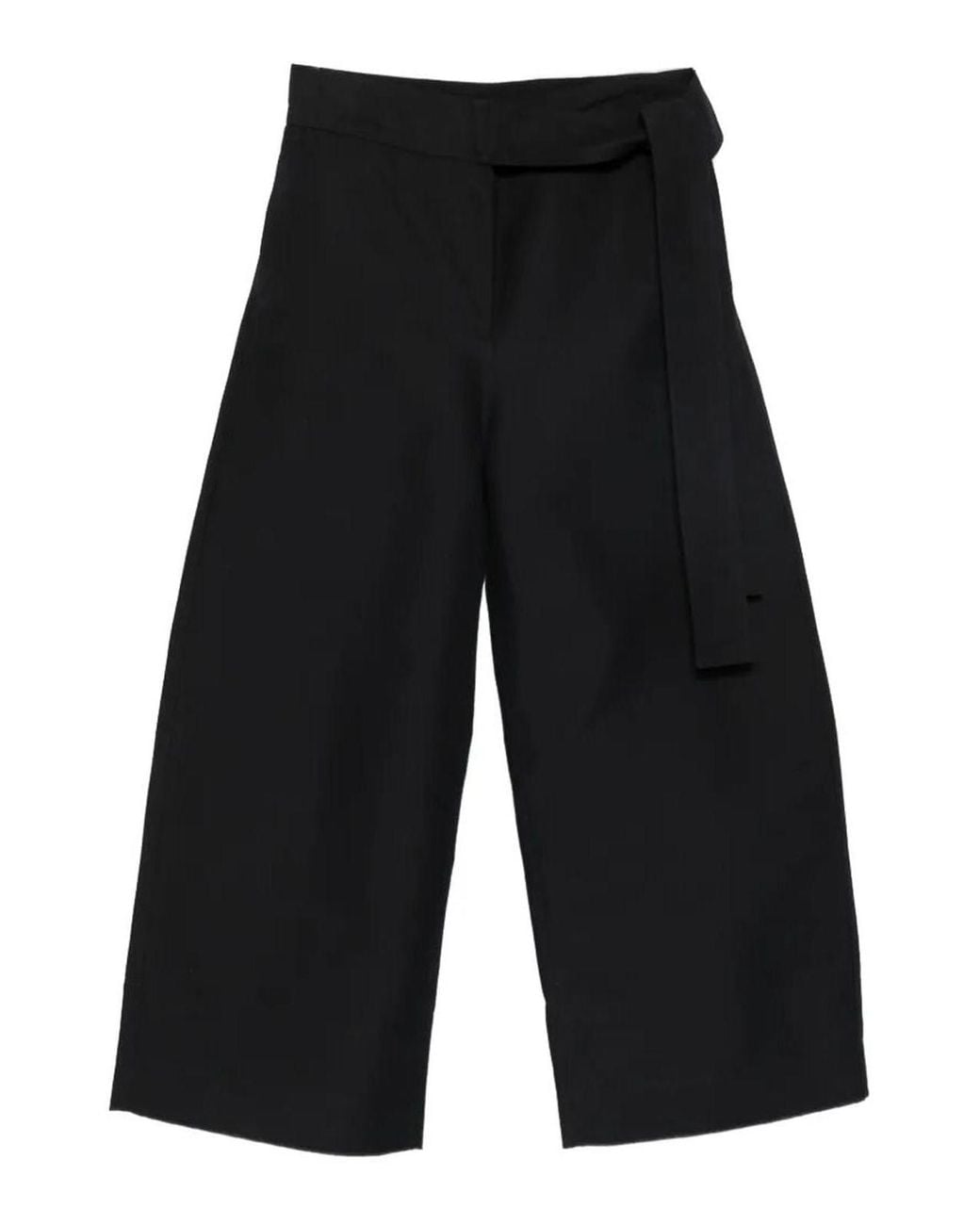 Sofie D'Hoore Black Pepper Wide-Leg Cotton Trousers
