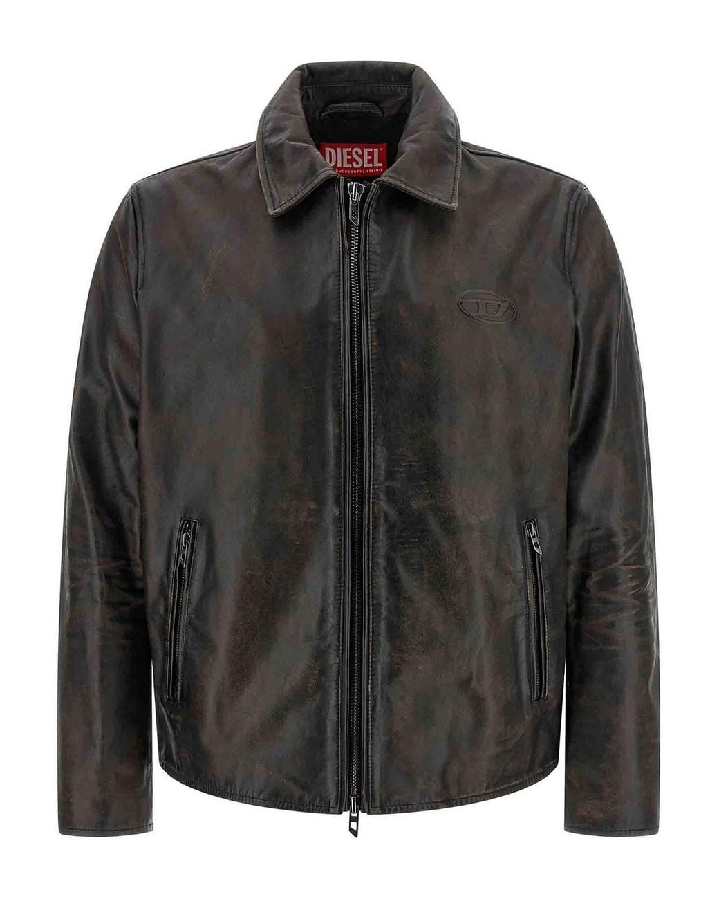DIESEL Black L-Amar-Wrd Jacket for men