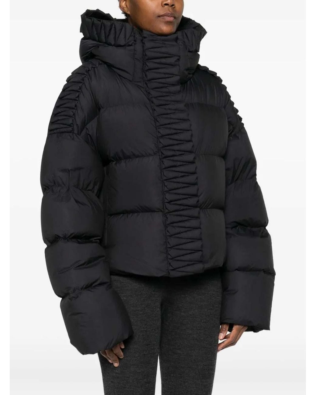 RAXXY Black Hooded Puff Coat