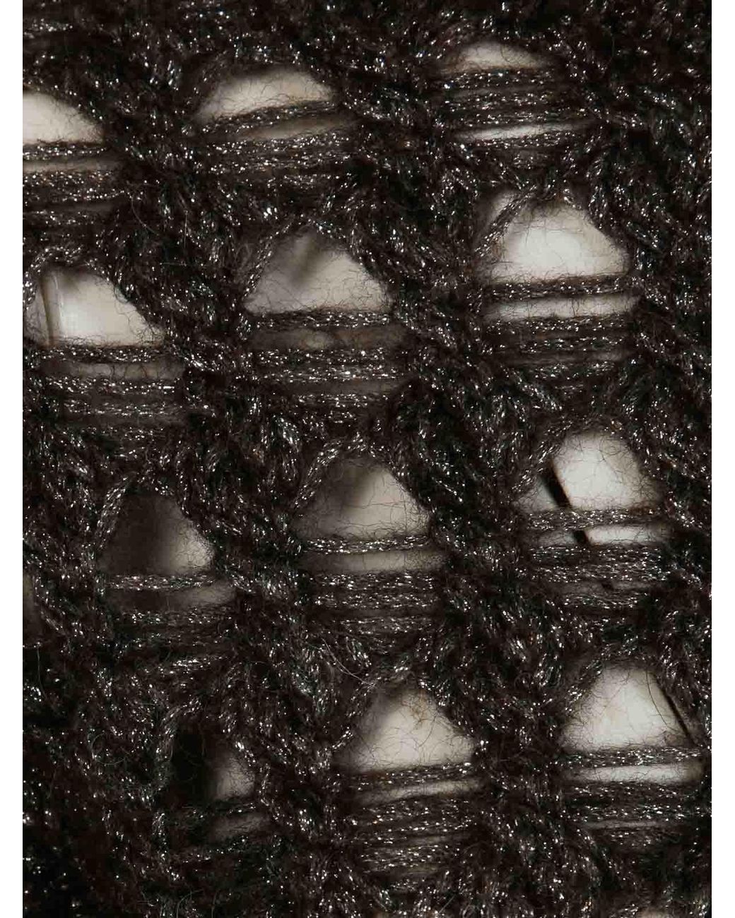 Herno Black Gyrocolian Mesh Shirt