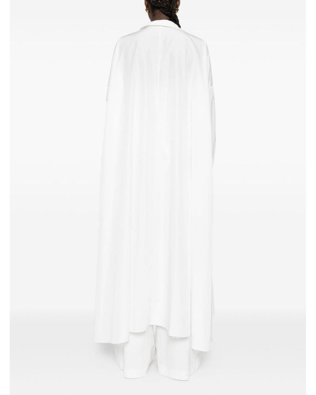 Norma Kamali White Oversized Shirt Dress