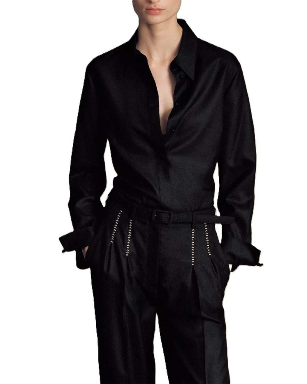 Gabriela Hearst Black Shirt Cruz
