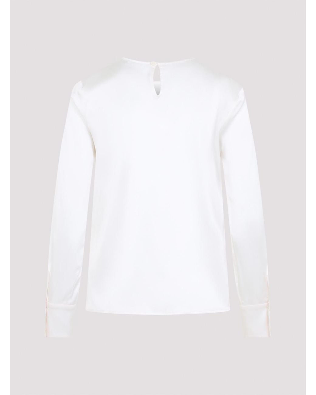 Peserico White Silk Blouse