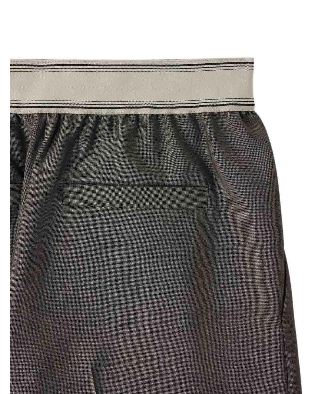 Versace Gray Technical Trousers