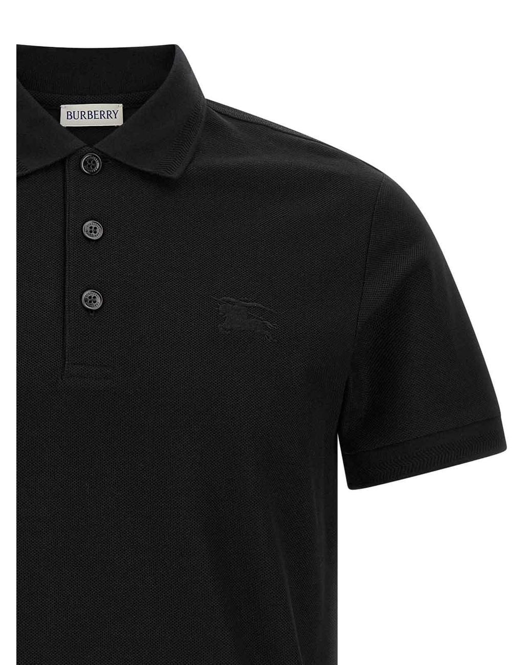 Burberry Black Eddie Polo Shirt for men