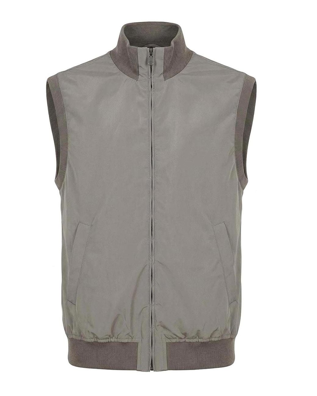 Brunello Cucinelli Gray Padded Vest for men