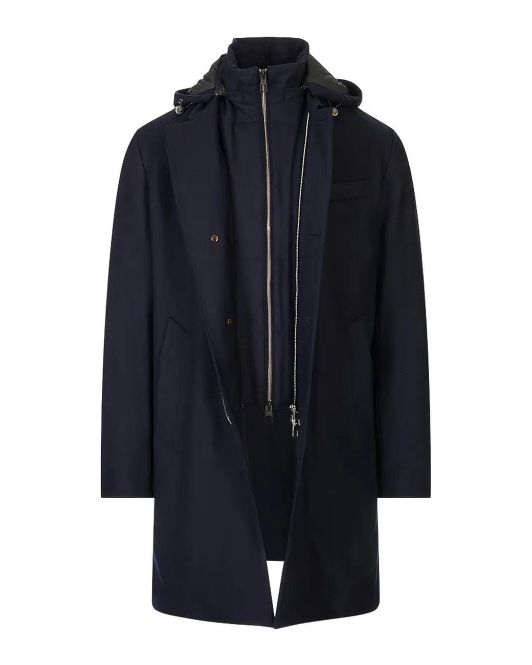 Montecore Langer Mantel in Blue für Herren