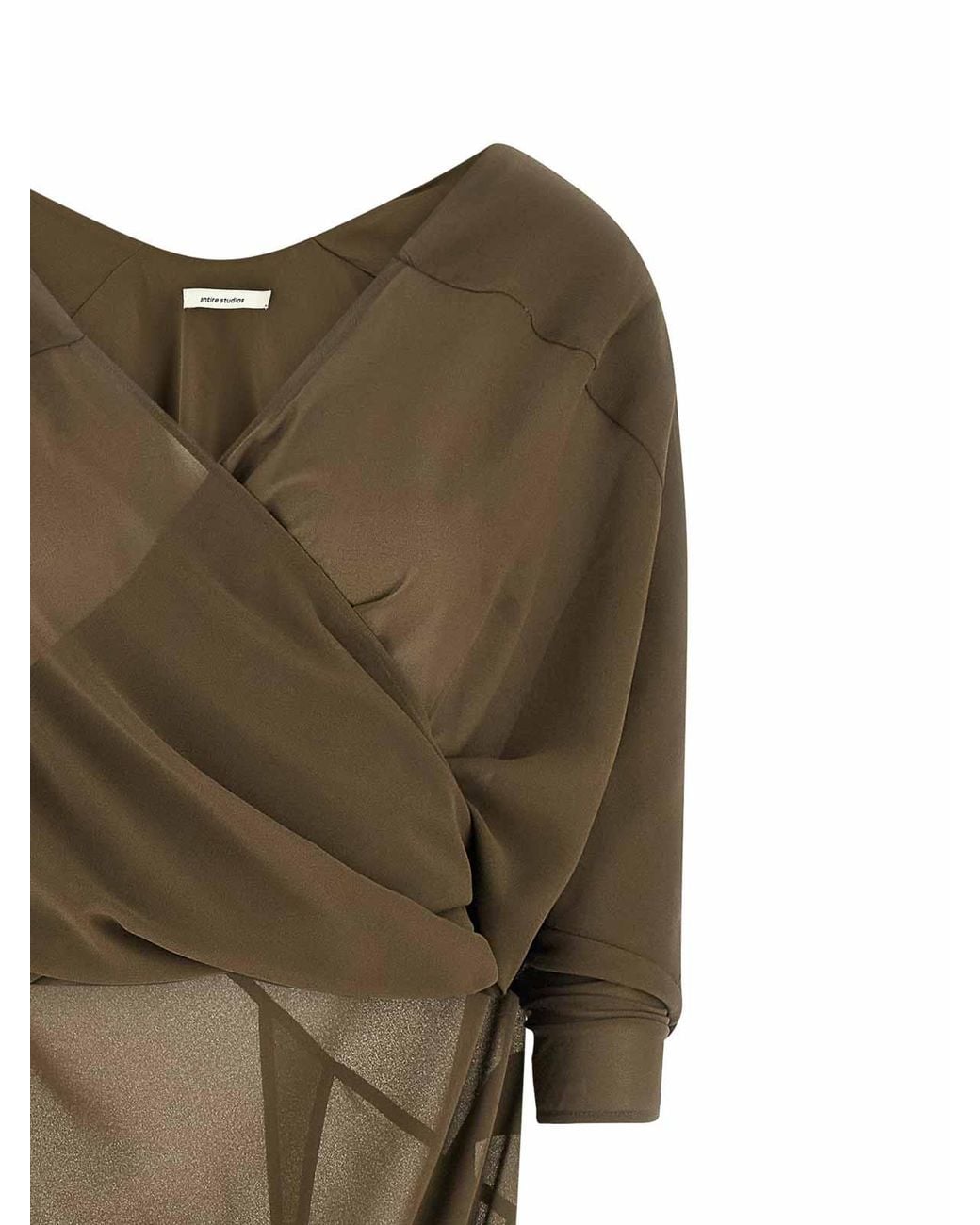 Entire studios Green Asymmetrical Skirt Dress