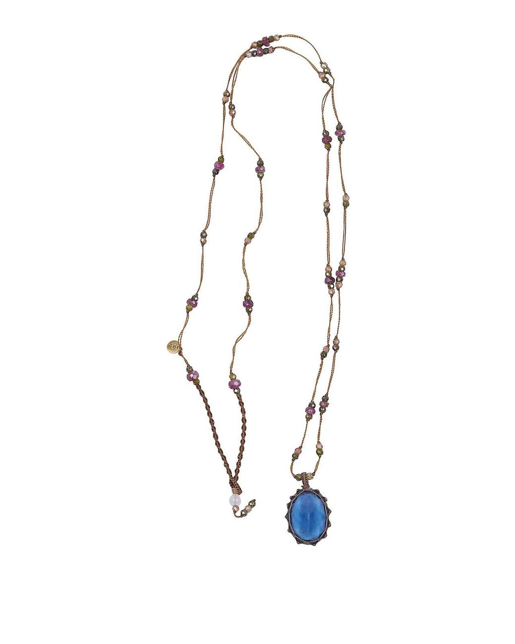 Sharing White Long Pendant Necklace