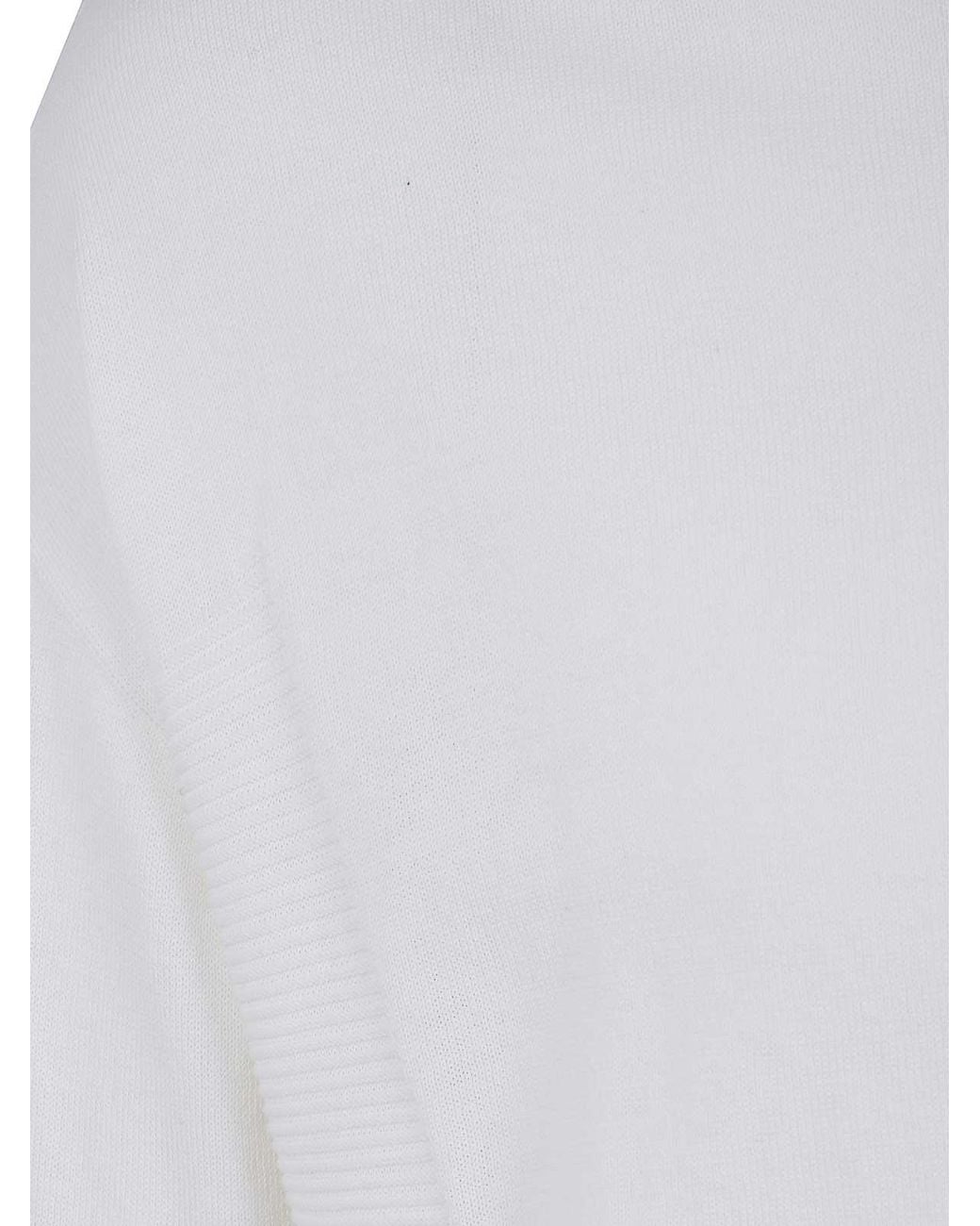 MD75 White Light Cotton Boxi Short Sleeves Sweater for men