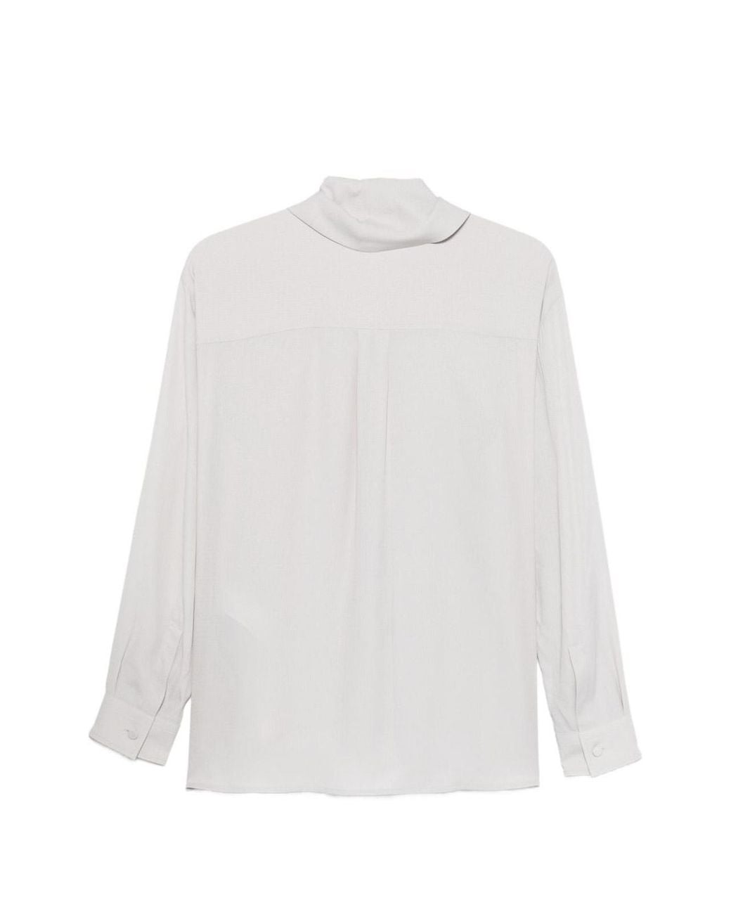 Emporio Armani White Silk Blend Blouse
