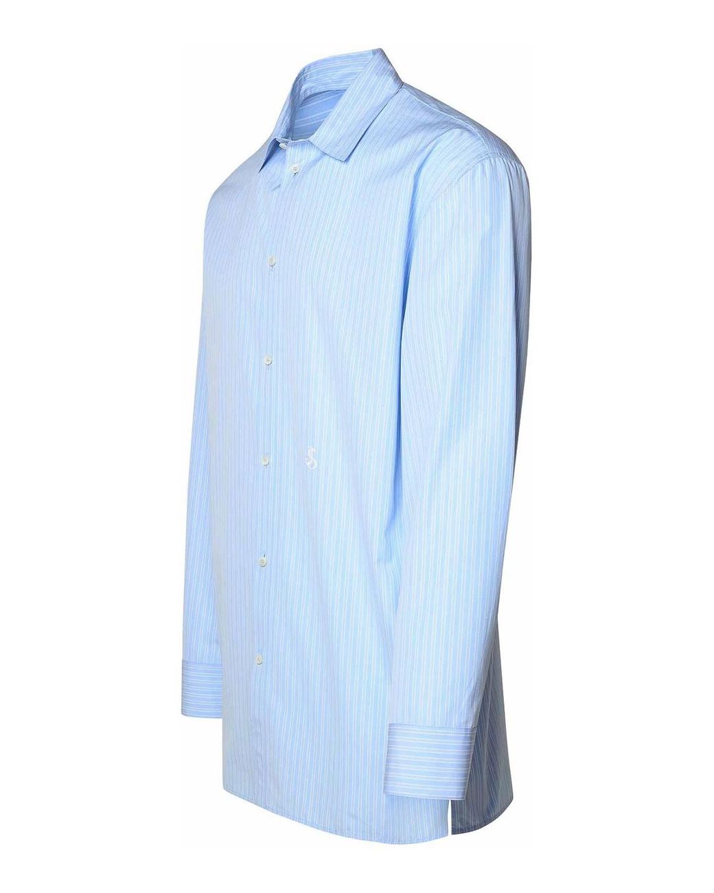 Jil Sander Blue Cotton Shirt for men