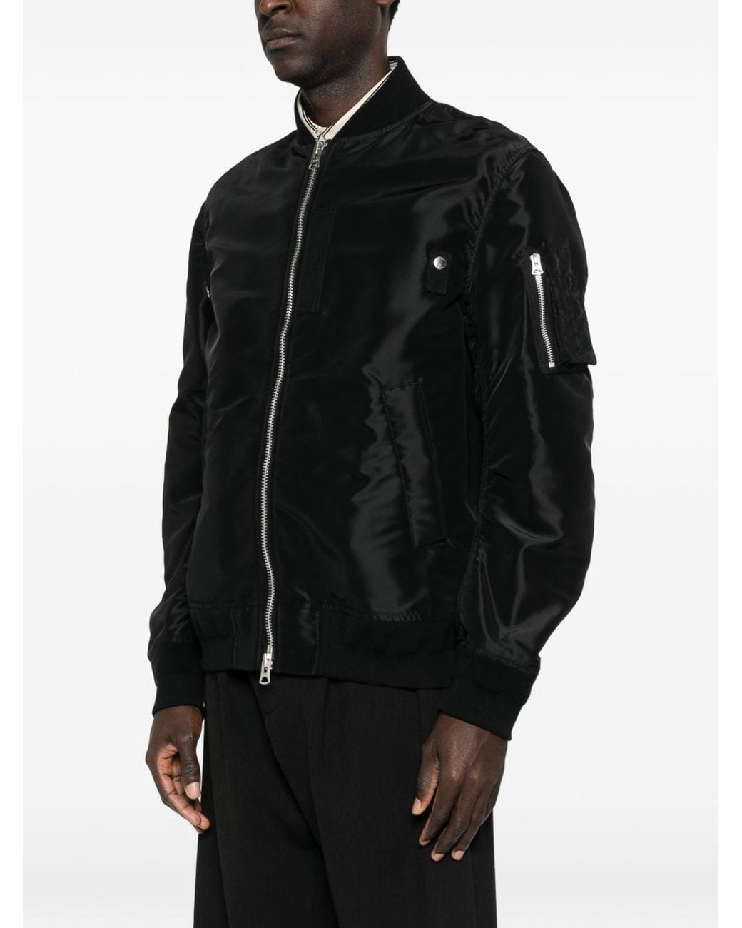 Sacai Black Short Jacket for men