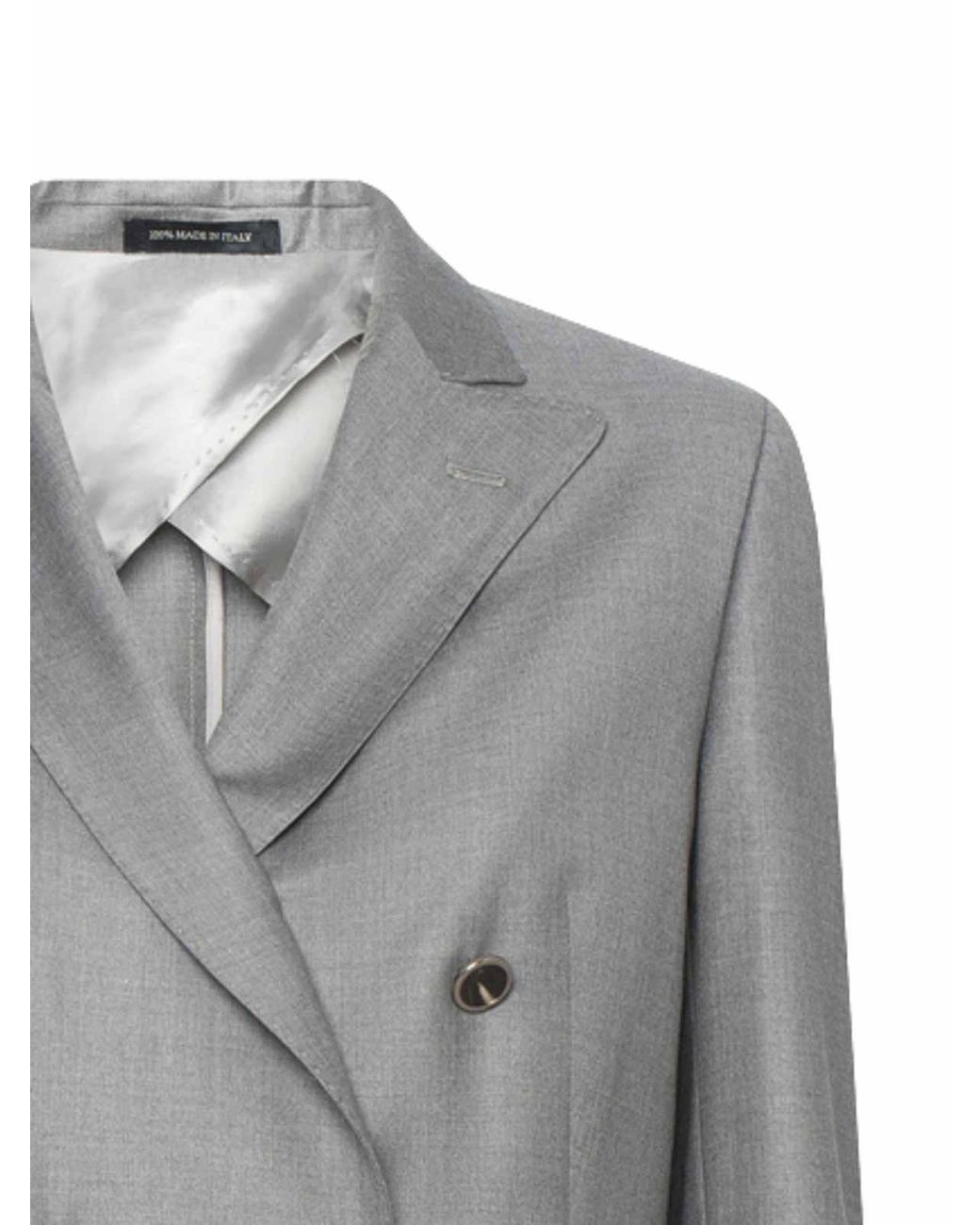 Franzese Collection Gray Lady Diana Double-Breasted Dress
