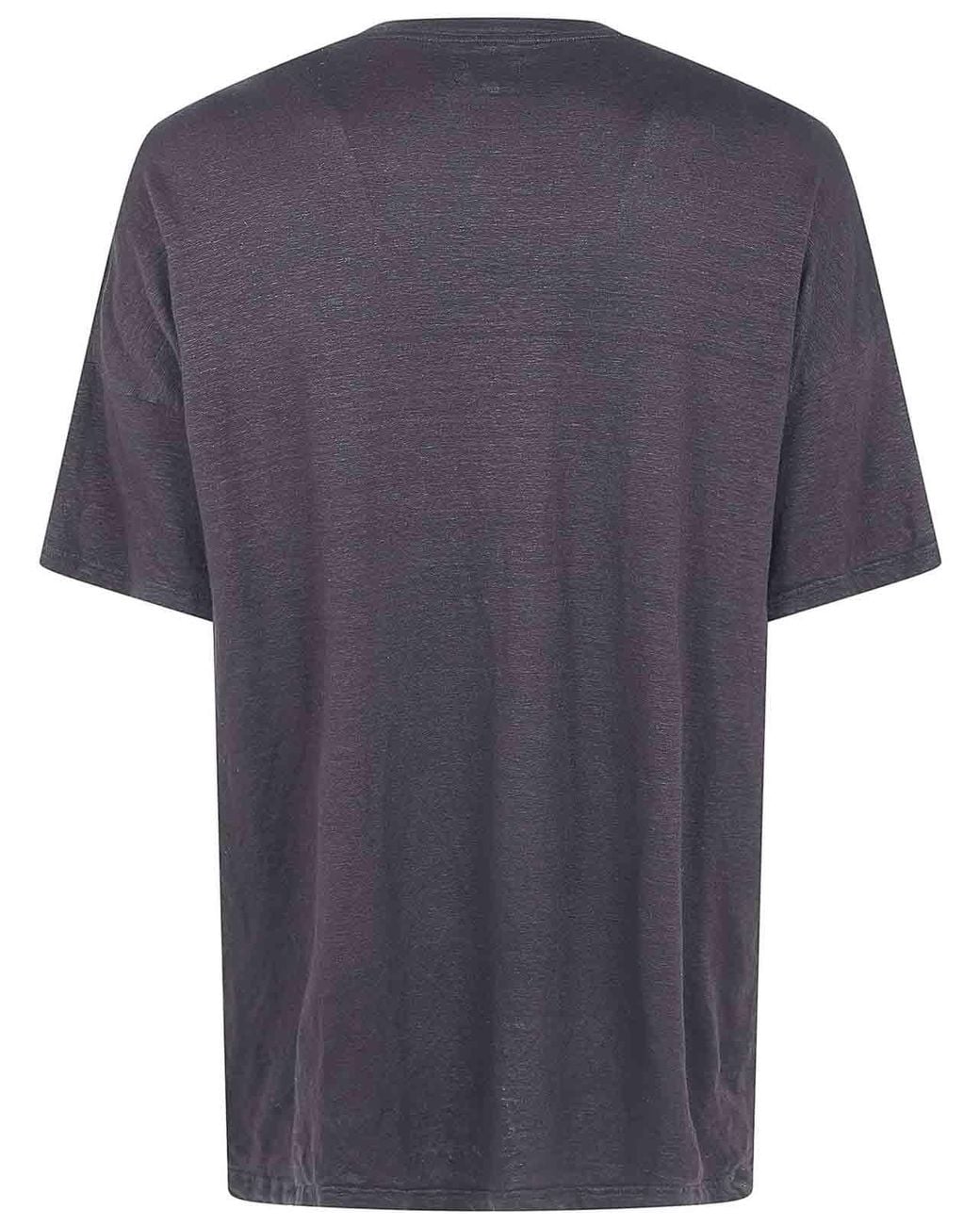 MD75 Gray Linen Oversized T-Shirt for men
