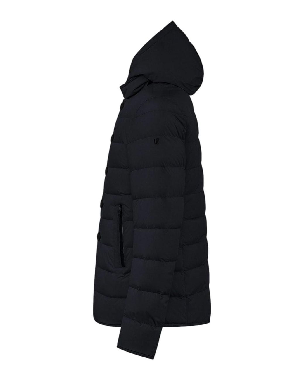 DUNO Black Padded Coat for men