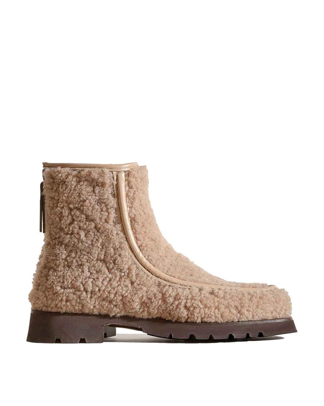 Hereu Brown Armenta Low Shearling Boots