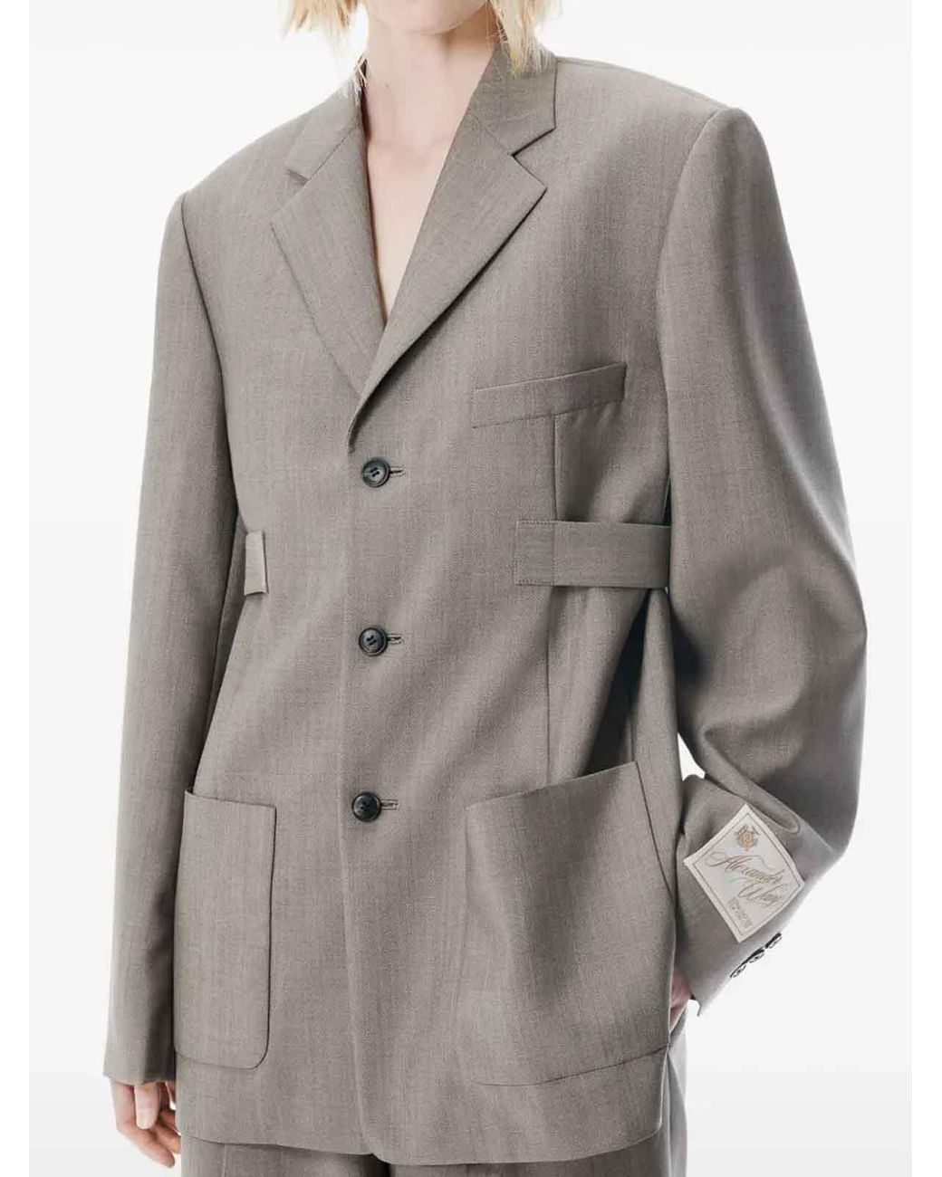 Alexander Wang Gray Jacket With Logo