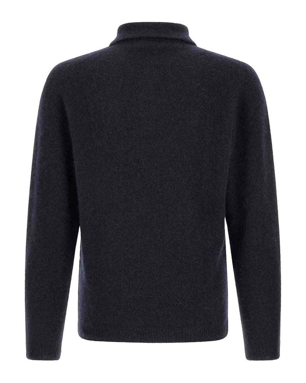 Roberto Collina Blue Cashmere And Silk Polo Shirt for men