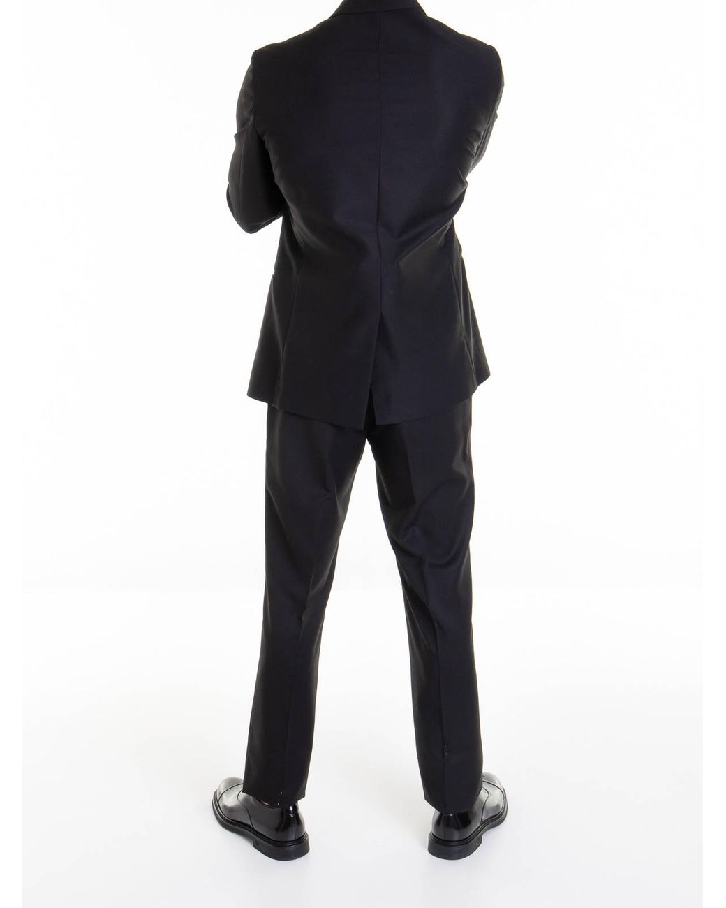 Just Cavalli Black Notched Lapel Suit for men