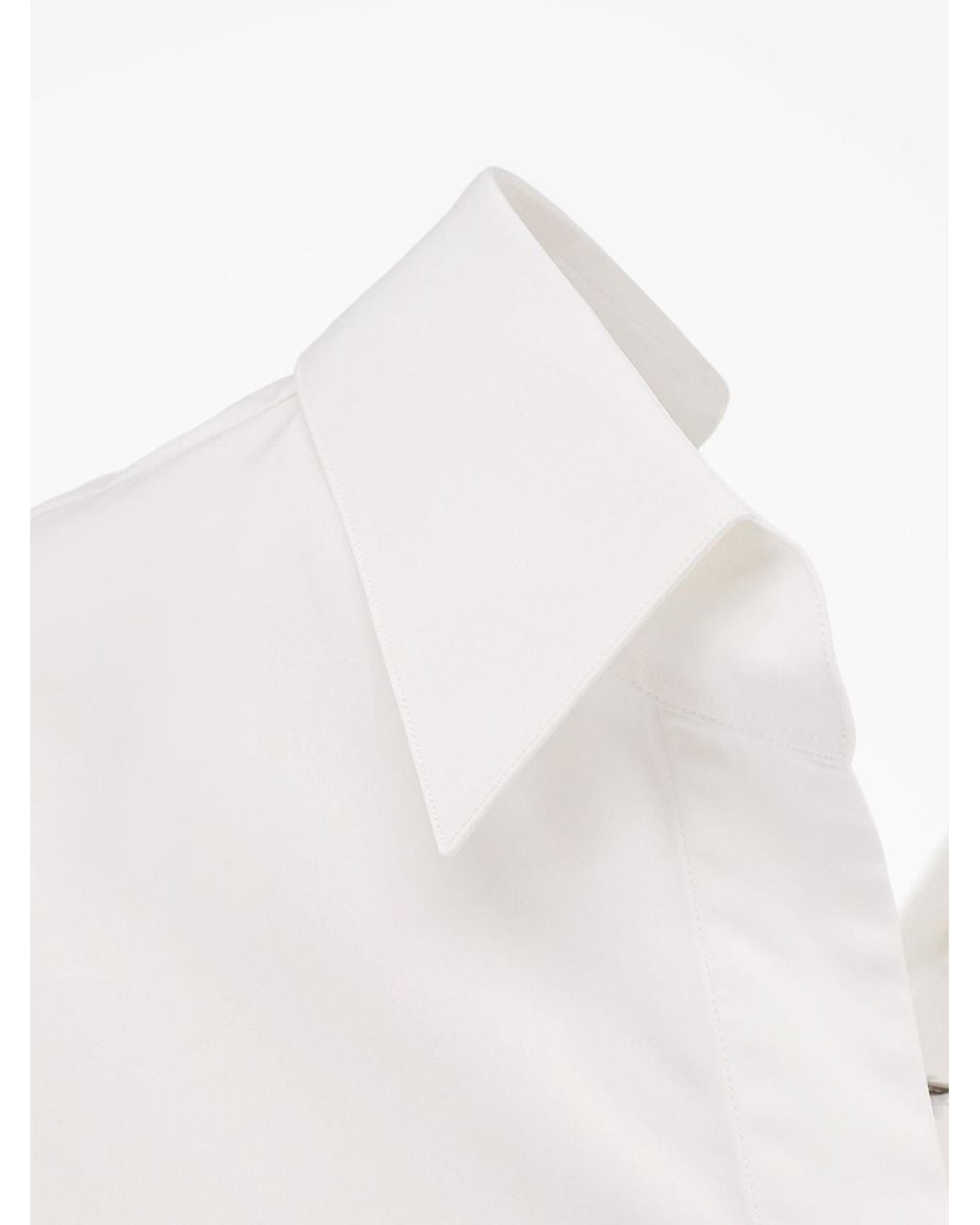 Givenchy White Open Cotton Shirt
