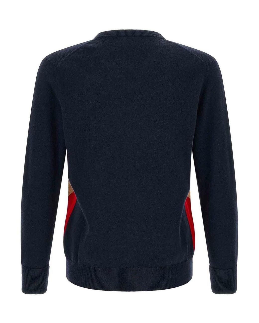 Ballantyne Blue Classic Diamond Intarsia Sweater for men