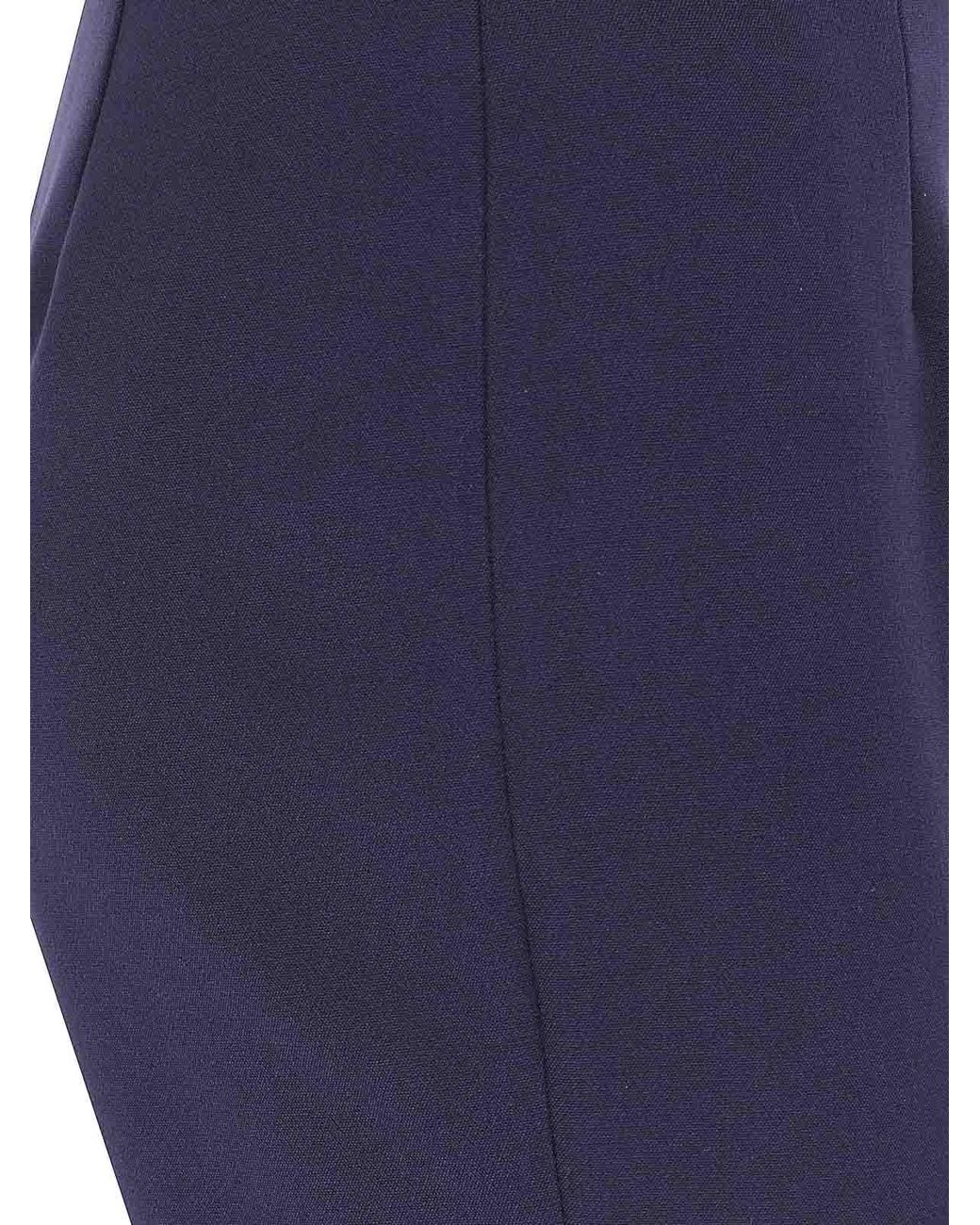 Peserico Blue Bistrech Compact Trousers