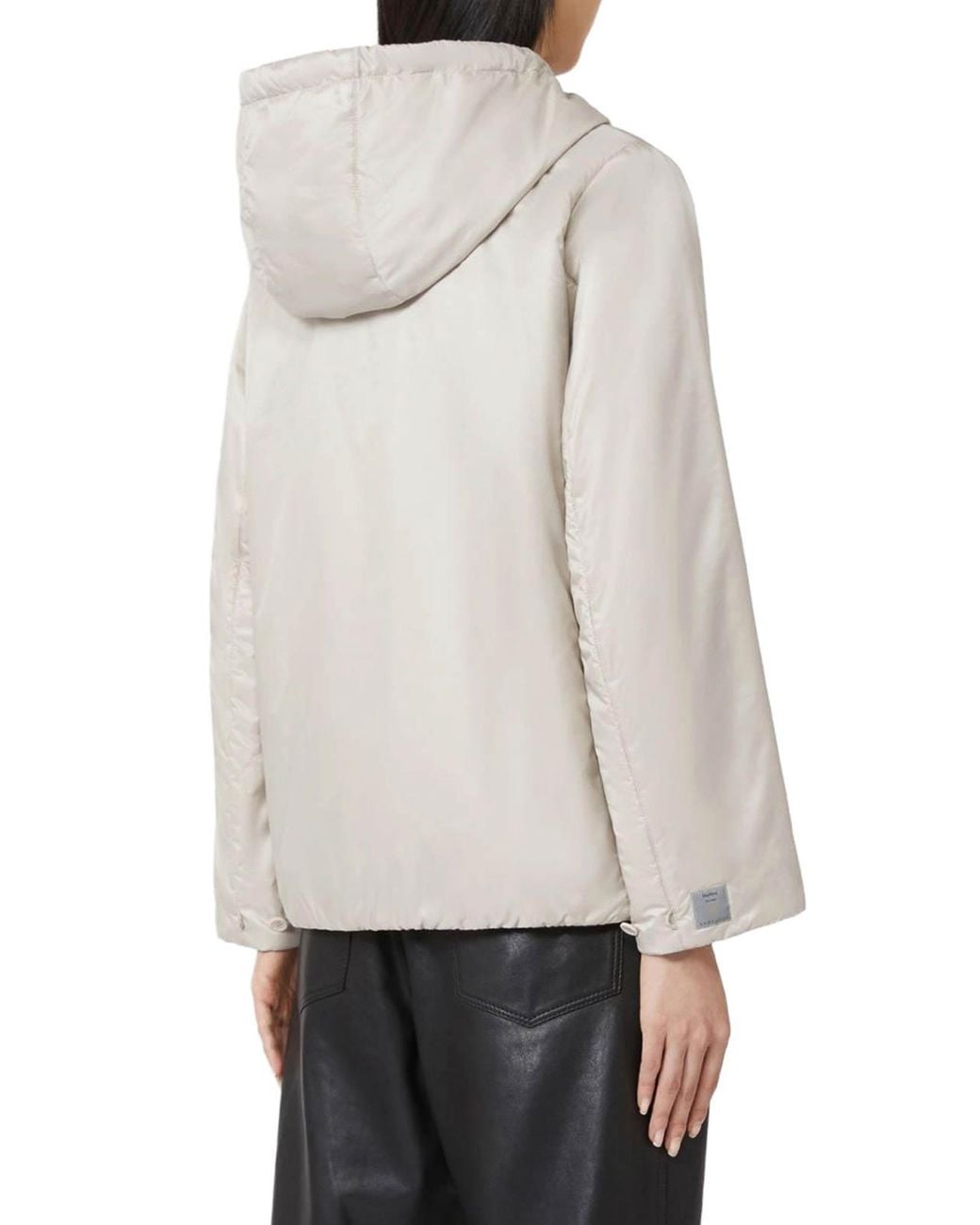 Max Mara White Padded Jacket With Hood