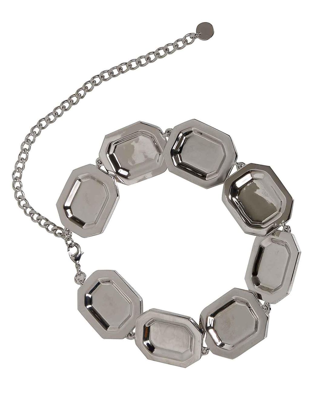 Self-Portrait Metallic Crystal Necklace